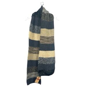 Andes Gifts Alpaca Blend Chunky Knit Striped Scarf NWT NEW